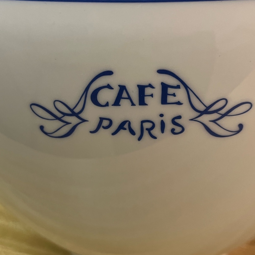 Bernardaud Cafe Paris Blue Salad Bowl ~ France Discontinued No flaws - Picture 2 of 6